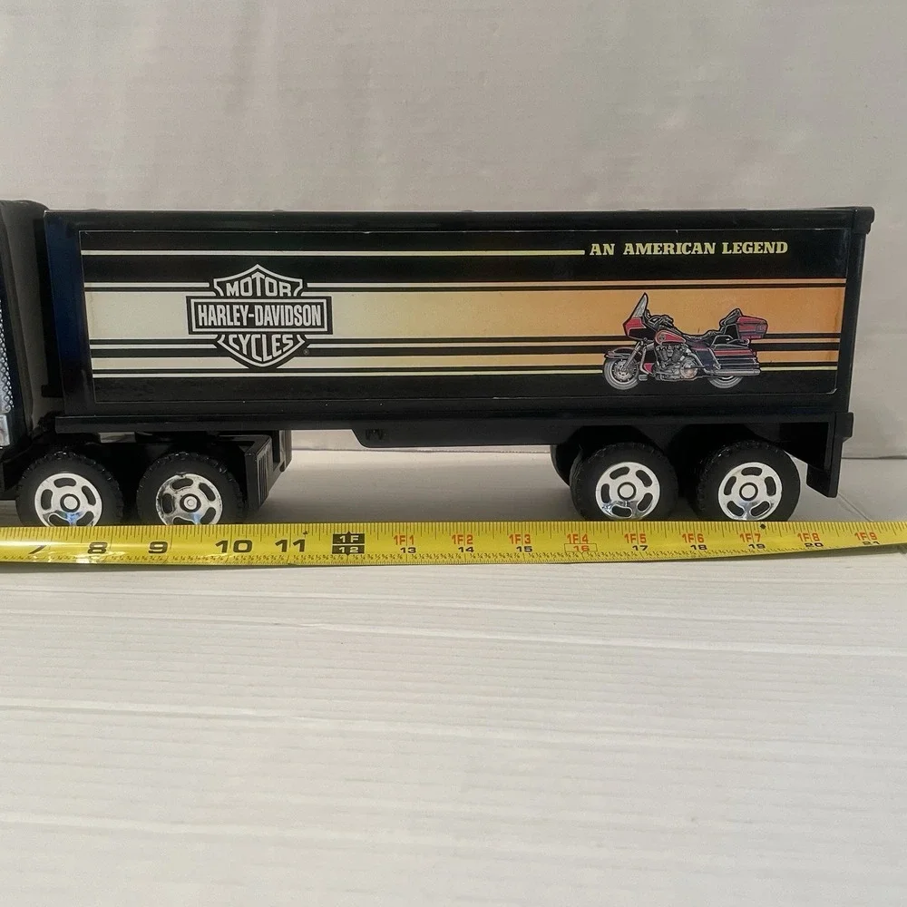 1992 BuddyL Harley-Davidson Semi Truck 10-Wheeler Plastic/Metal‎ Vintage